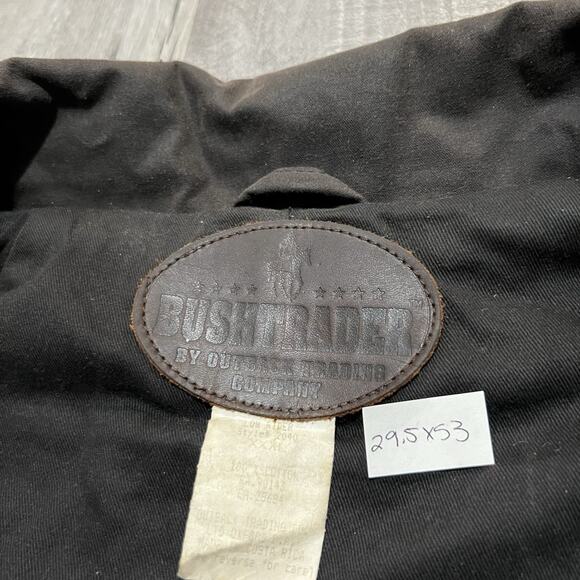 Vintage Bushtrader Waxed Canvas Cotton Duster Riding Men's Outdoor Jacket 3XL - Picture 6 of 6